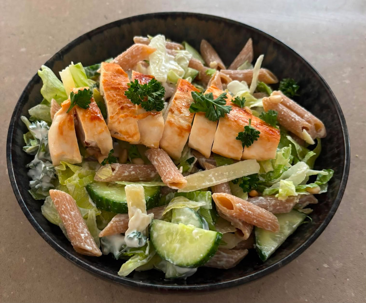Wholewheat pasta with chicken
